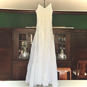 RARE 10 Crosby Derek Lam Fitted/Flare Maxi Beach Dress Size 0